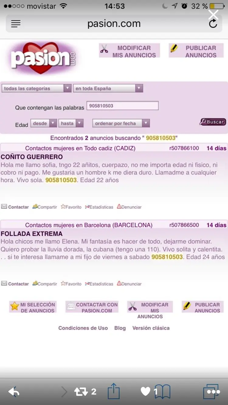 La 'ley del sí es sí' tumba la mayor web de prostitución de España